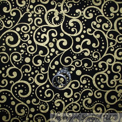 black metallic blue fabric|black and gold quilting fabric.